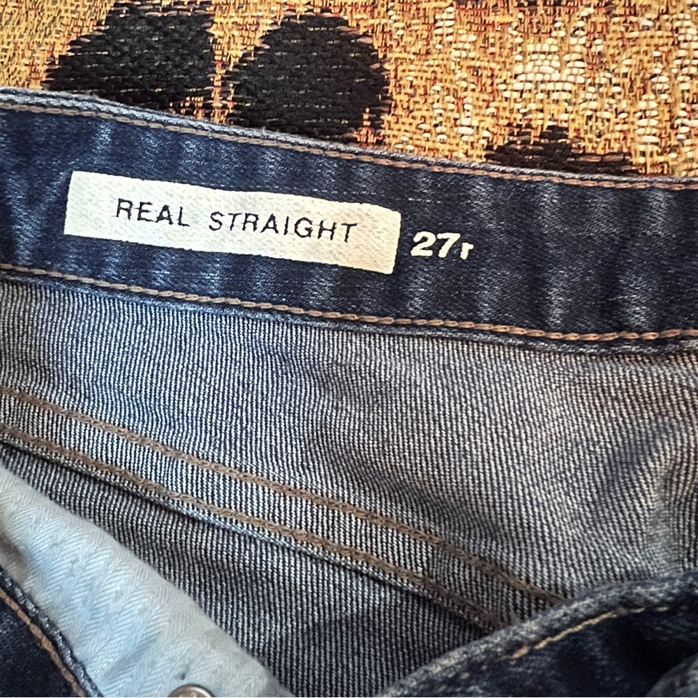 GAP real straight embellished jeans with raw hem - Picture 10 of 13